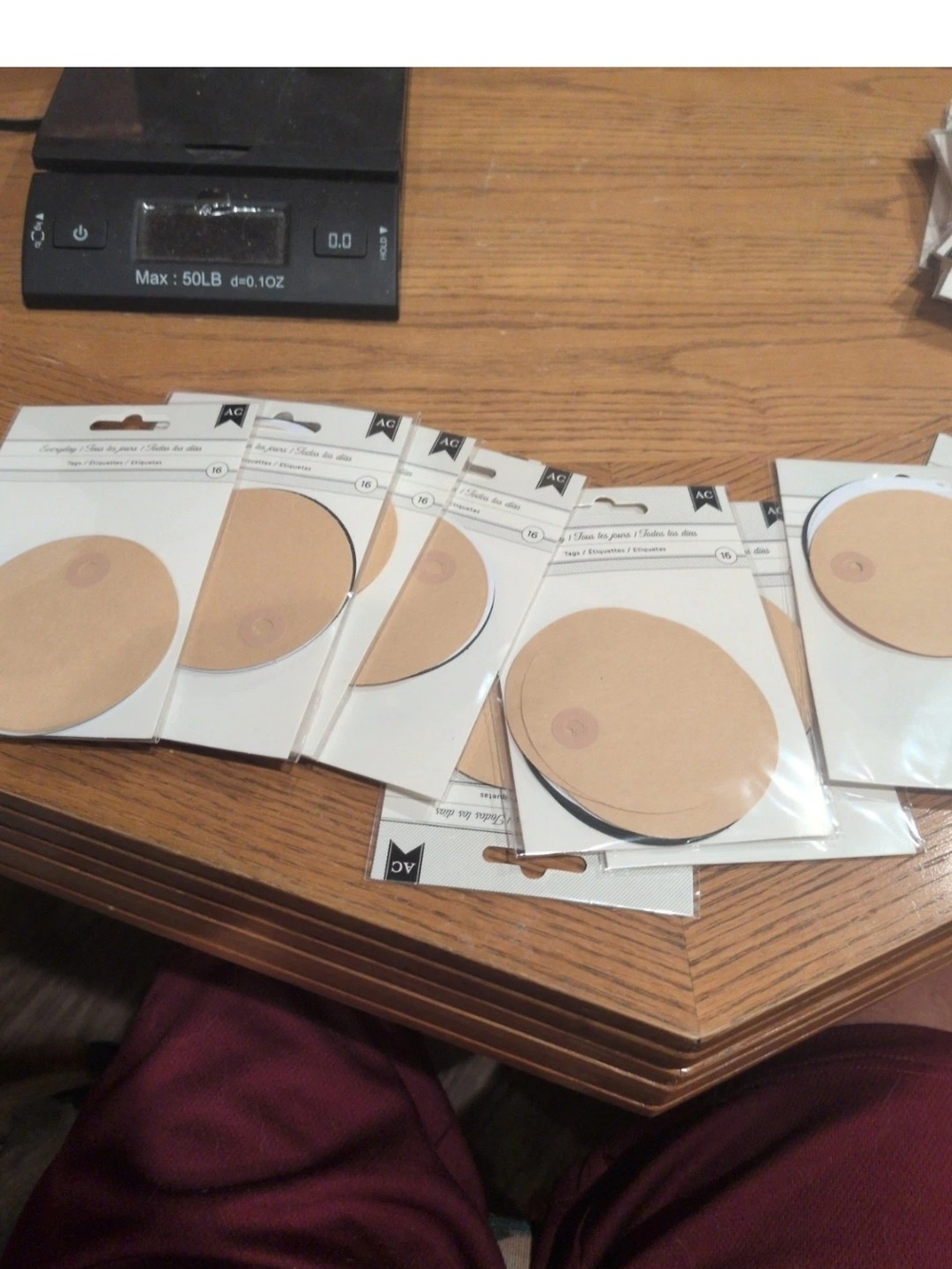 American Crafts CARDSTOCK TAGS  Lot of 10 Packs/ 160 Tags